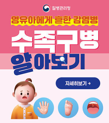 영유아에게 흔한 감염병 수족구병 알아보기 자세히보기 질병관리청