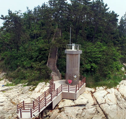 외달도 해변 산책 데크