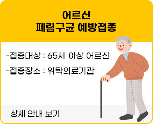 어르신 폐렴구균 예방접종
