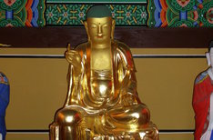 달성사목조지장보살반가상