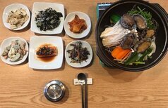 한우불고기전복 전골