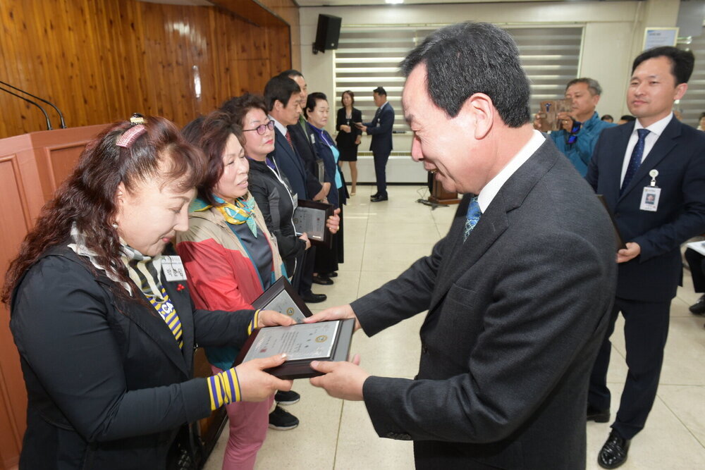 박홍률 목포시장 시상.
