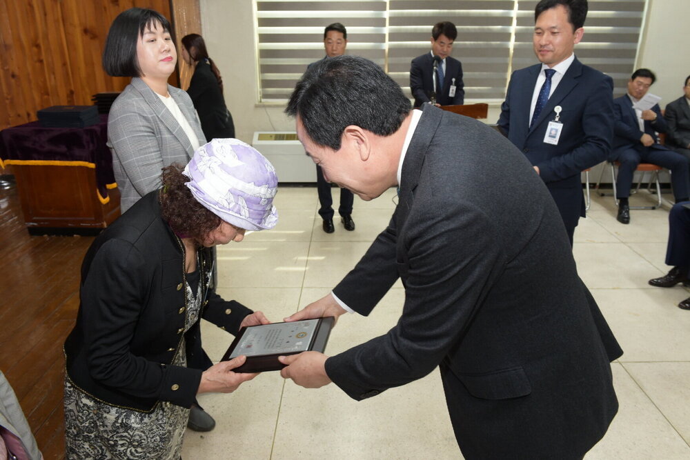 박홍률 목포시장 시상.
