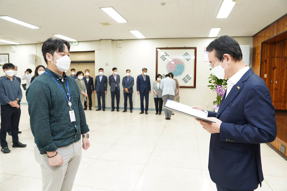 2021년도 하반기 4급 이하 정기인사 임용장 수여식 -1