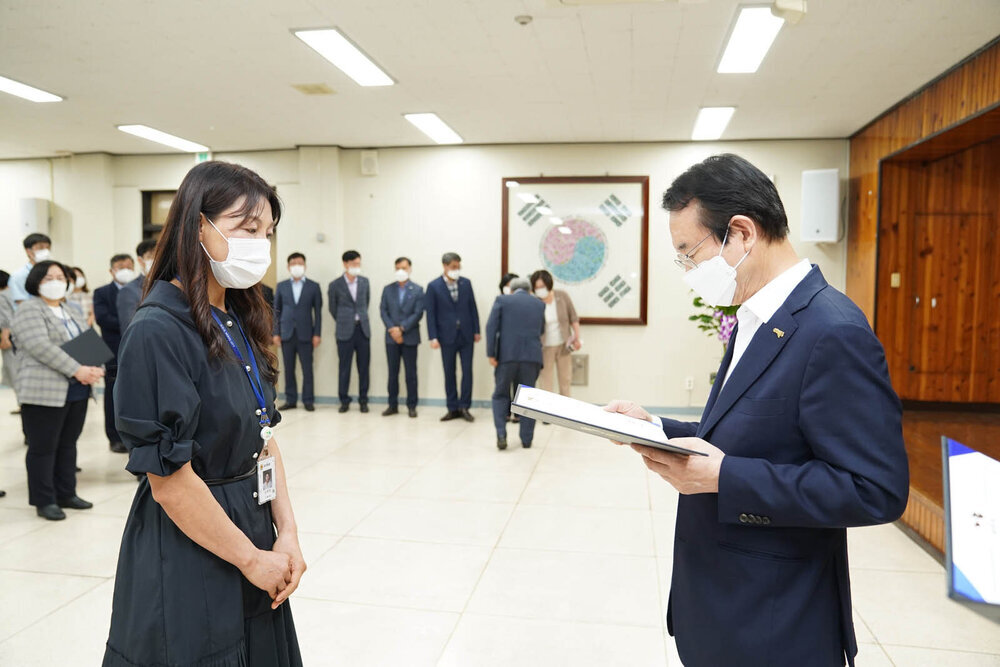 2021년도 하반기 4급 이하 정기인사 임용장 수여식 -1